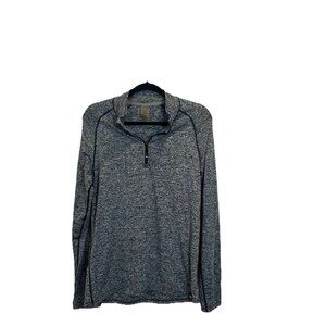 CORY VINES THE PATH HALF ZIP Baselayer Pullover in Slate Gray Size Medium